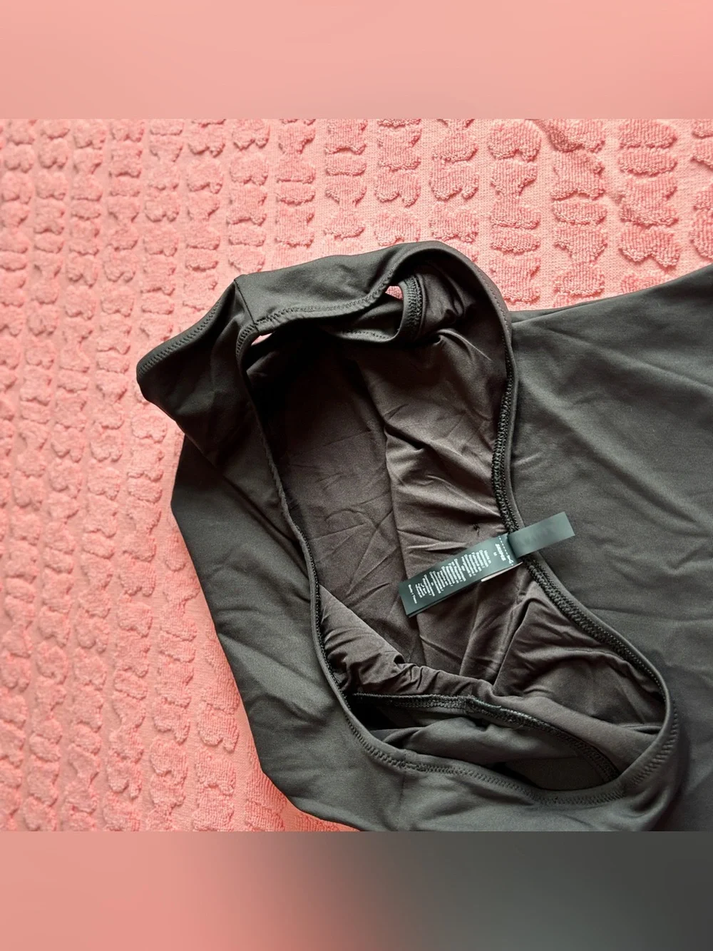 SKIMS Signature Swim High Neck One Piece | Onyx | M | NWOT